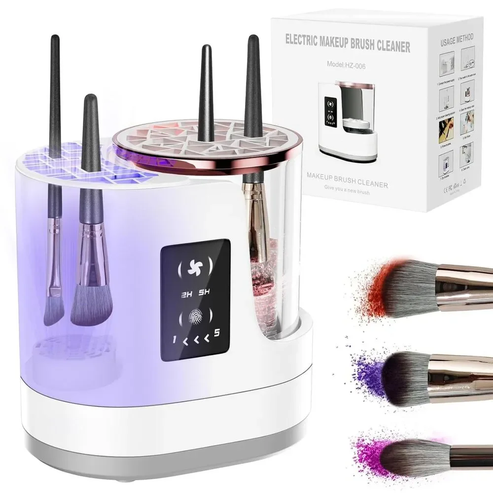 NWT 3 IN 1 Electric Makeup Brush Cleaner